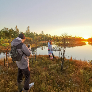 Hike to the swamp, at sunrise with breakfast