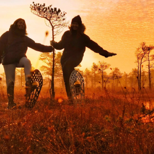 Pārgājieni ar purva vai sniega kurpēm Ķemeru tīrelī