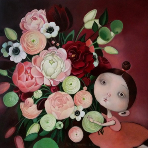 Mākslinieces Ritas Uļjanovas izstāde “AIZ LOGA PAVASARIS.” Stāsti, kas iegleznoti audeklā | Jūrmalas Kultūras centrs