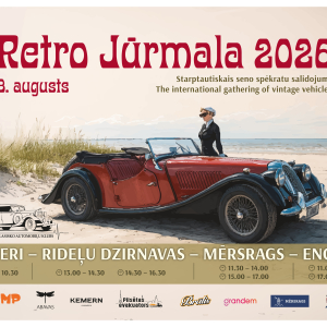 Retro Jūrmala 2026 | Ķemeri – Rideļu dzirnavas – Mērsrags – Engure