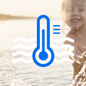 Teave merevee temperatuuri kohta Jūrmala eri ujumiskohtades