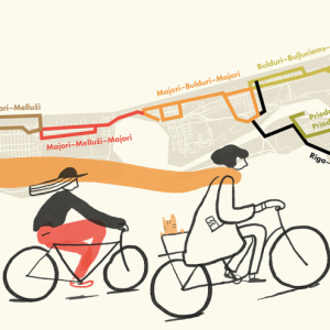 Vienos dienos dviračių maršrutai Jūrmaloje