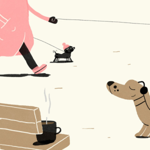 Suņiem draudzīga pludmale rudenī un ziemā!