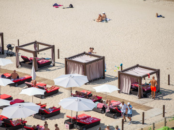 Sunbed rental on Jūrmala Beach